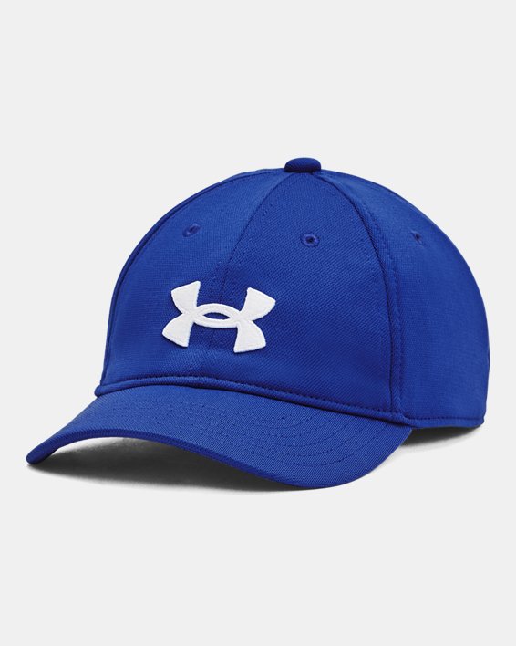 หมวกแก๊ปแบบปรับได้ UA Blitzing สำหรับเด็กผู้ชาย in Blue image number 0